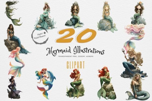 Download Enchanting Mermaid Magic Clipart - Magic clipart Collection