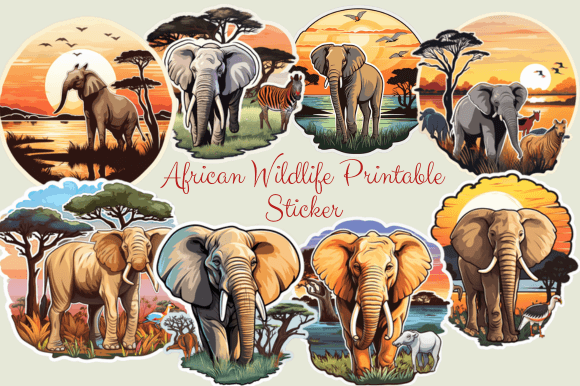 Download African Wildlife Printable Sticker - Sticker Collection