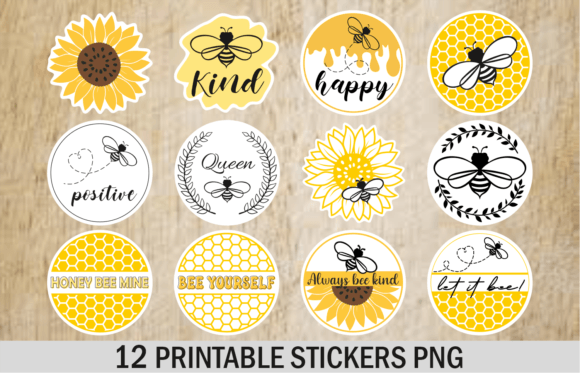 Download Flying Bee Sticker Printable Stickers - Sticker Collection
