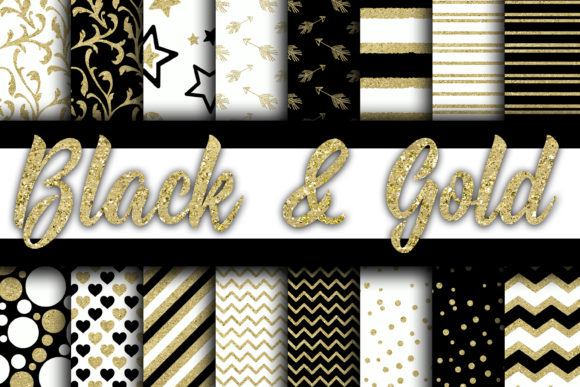 Download Black and Gold Digital Paper - Gold digital paper Collection