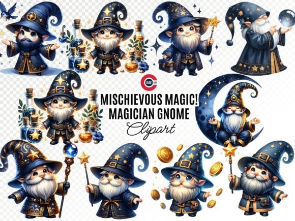 Download Magician Gnome Fun with Magic Clipart - Magic clipart Collection