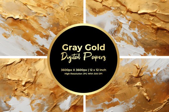 Download Gray Gold Digital Paper - Gold digital paper Collection