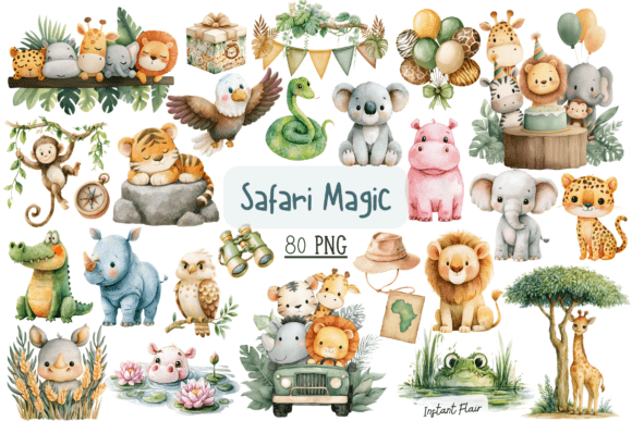 Download Safari Magic Clipart Bundle - Magic clipart Collection