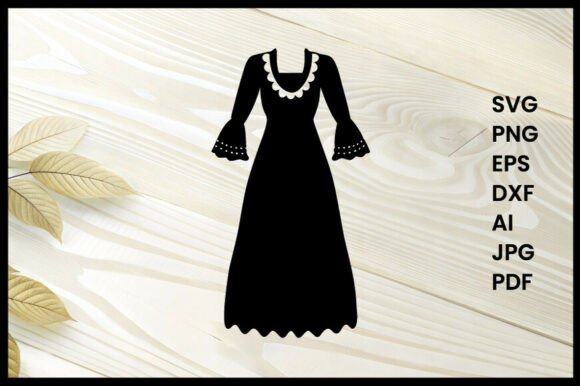 Download Boho Dress Silhouette Illustration - Premium Resources